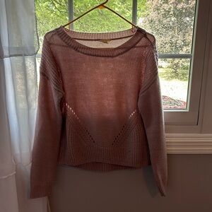 Juniors SZ S Aeropostale Pink Shimmer Sweater